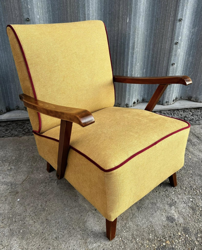 F122 - Art DECO kreslá kompletne zreštaurované - Cena 290€ / kus 5