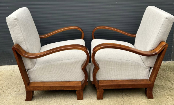 F194 - Art DECO kreslá zrenovované - Cena: 980€ za pár 8