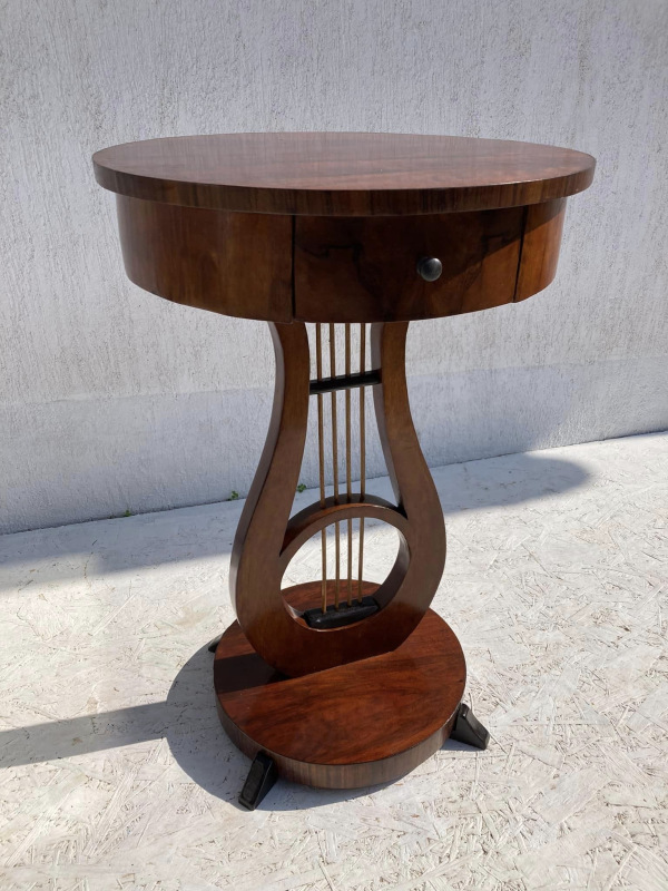 Lýrovka 03 - Biedermeier stolík “LÝROVKA” - Cena 440€ 7