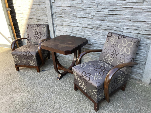 F025 - kreslá v štýle art deco - Cena 125€ / ks. 2