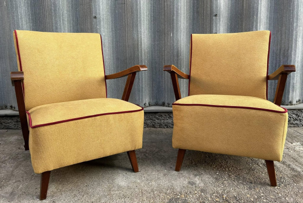 F122 - Art DECO kreslá kompletne zreštaurované - Cena 290€ / kus 1