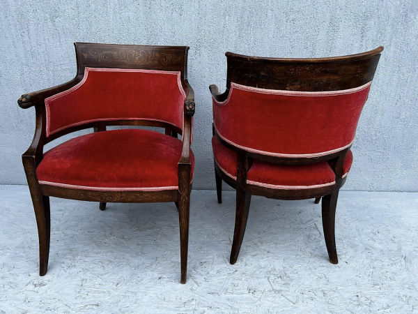 Starožitné kreslá Biedermeier/empire - Cena na vyžiadanie. 5