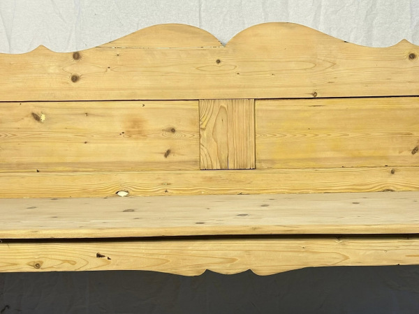 L44 - starožitná vidiecka lavica v prírodnej farbe - Cena 390€ 3