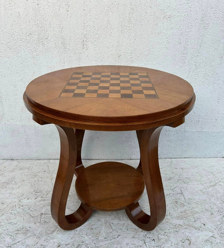 S34 -Art DECO stolík “TULIPÁN” šachový stolík - Cena 790€