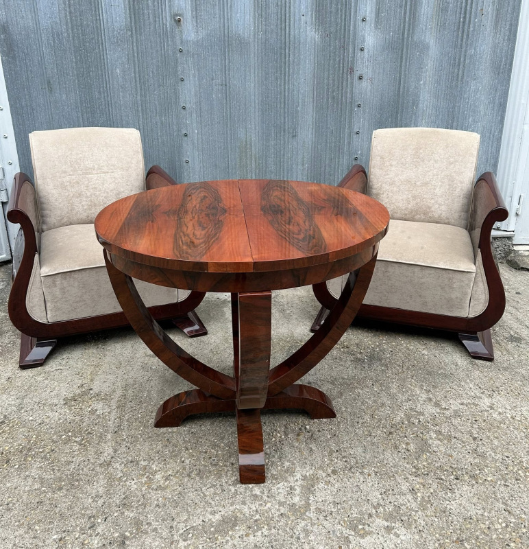 S58 - Art DECO jedálenský / čajový rozťahovací stôl - Cena 700€ 4