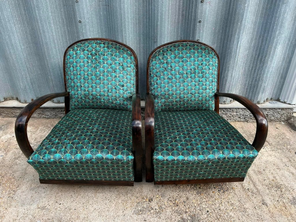 F223 - Luxusné Art DECO kreslá - Cena 1.100 € za pár 8