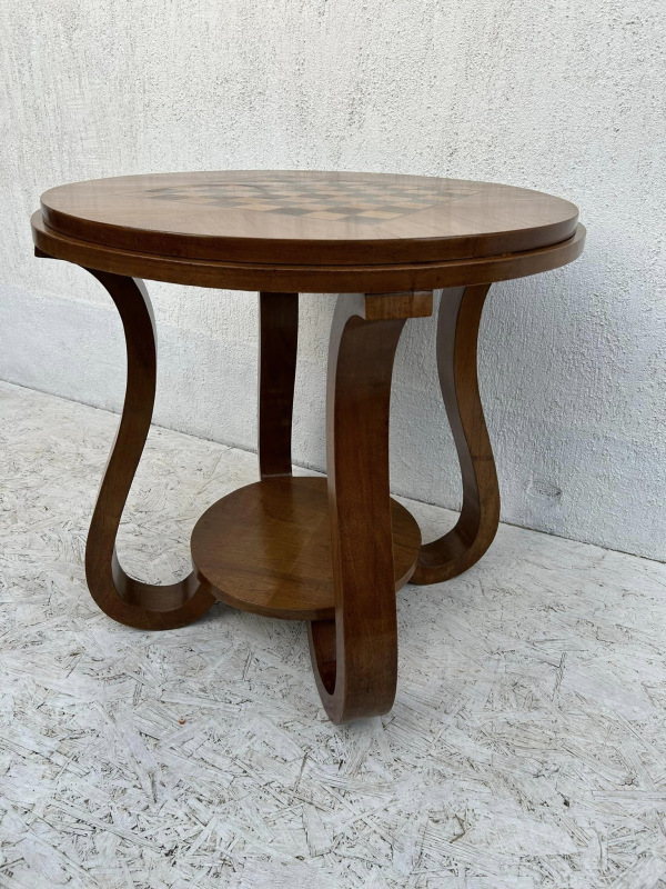 S34 -Art DECO stolík “TULIPÁN” šachový stolík - Cena 790€ 4