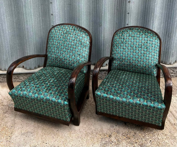 F223 - Luxusné Art DECO kreslá - Cena 1.100 € za pár 1