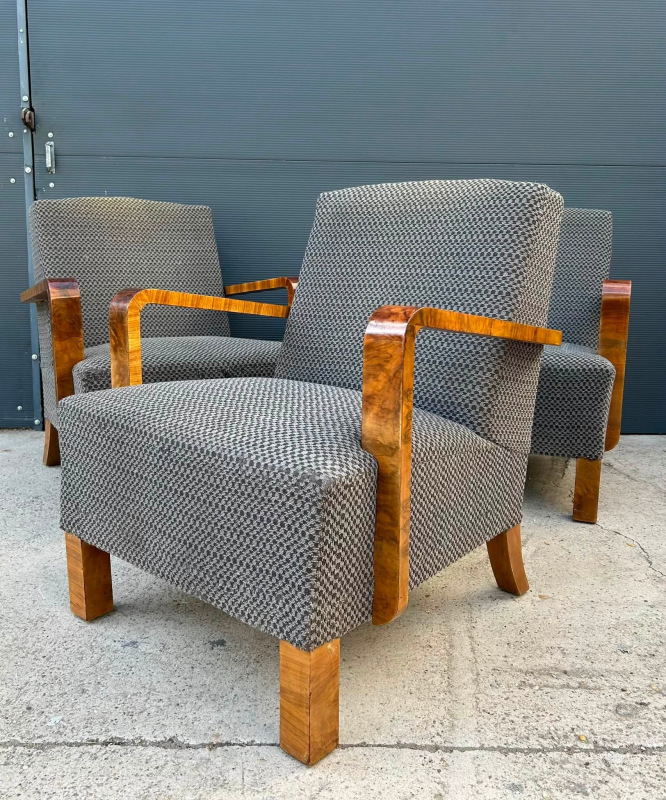 F231 - Zaujímavé kreslá art DECO - Cena za kus 520 € 5