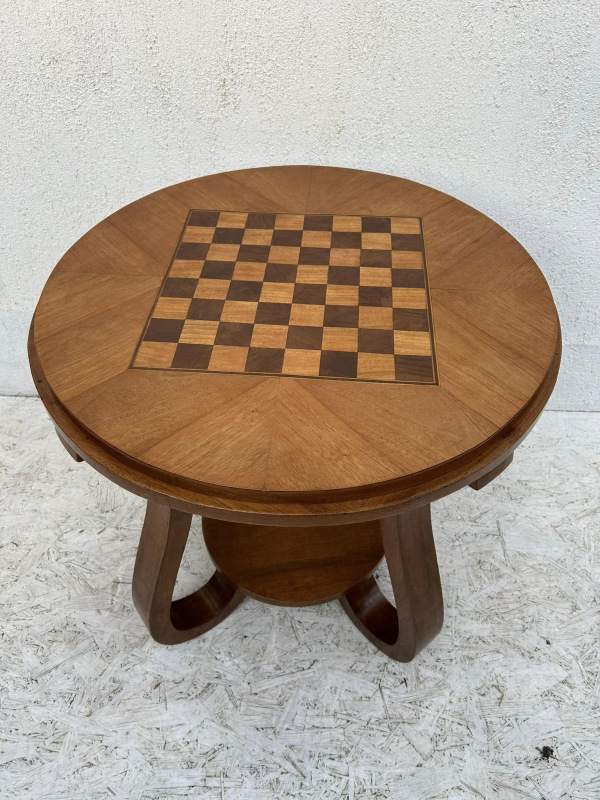 S34 -Art DECO stolík “TULIPÁN” šachový stolík - Cena 790€ 2