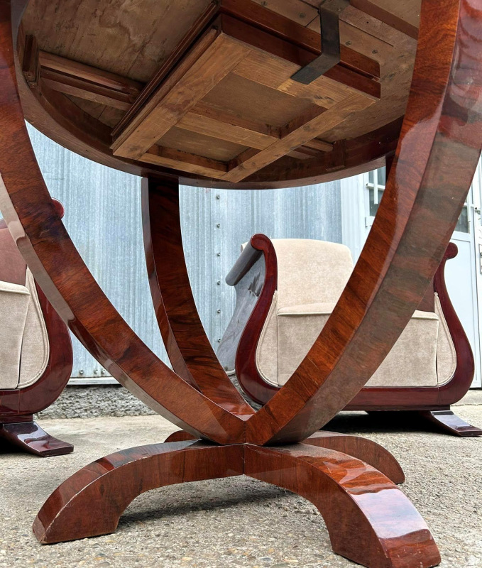 S58 - Art DECO jedálenský / čajový rozťahovací stôl - Cena 700€ 5