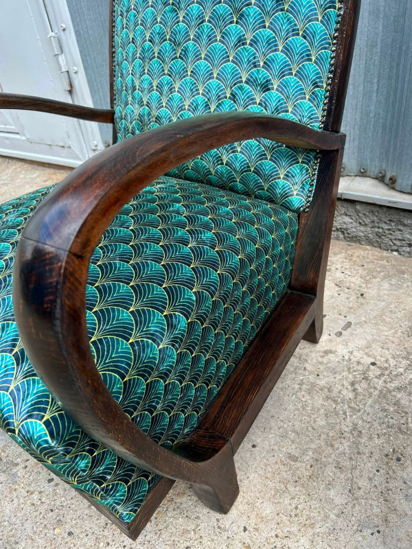 F223 - Luxusné Art DECO kreslá - Cena 1.100 € za pár 7
