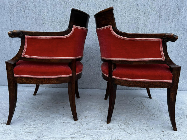 Starožitné kreslá Biedermeier/empire - Cena na vyžiadanie. 4