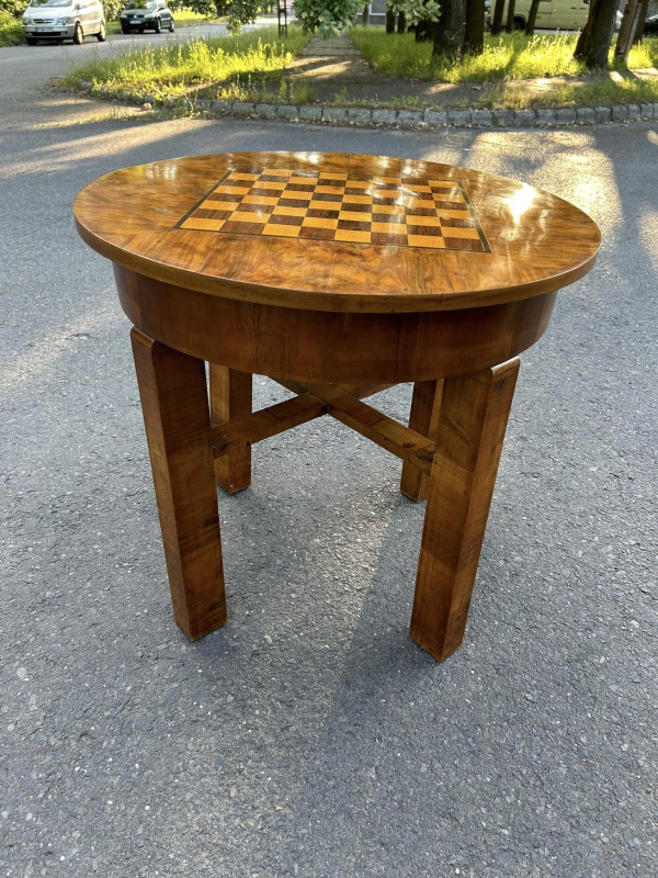S28 -Art DECO stôl so šachovnicou - Cena 360€ 3
