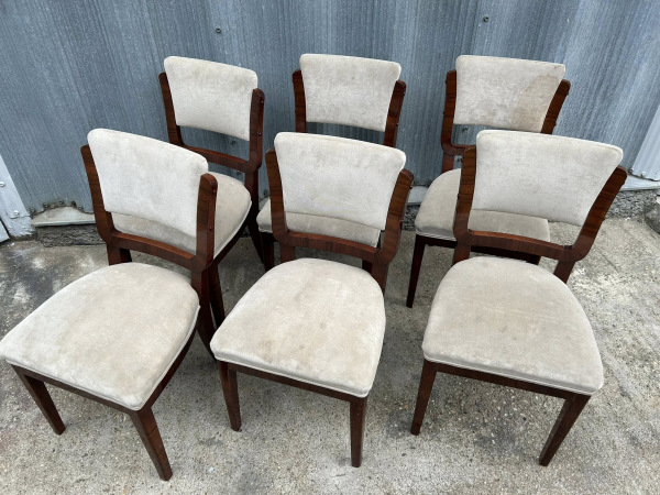 CH12 - Art DECO stoličky 6 kusov - Cena za kus 100€ 4