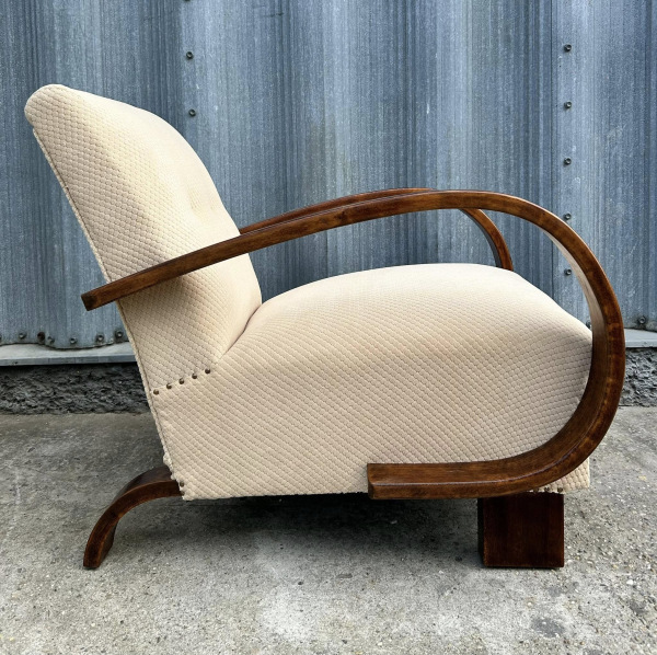 F142 - Dizajnové Art DECO Kreslo - Cena 450€