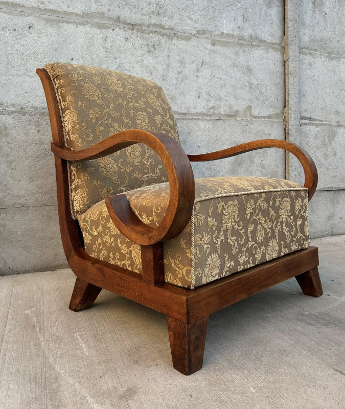 F218 - Grandiózne kreslo Art DECO - Cena 420 €