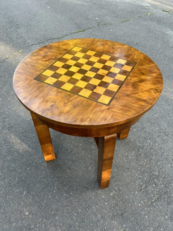 S28 -Art DECO stôl so šachovnicou - Cena 360€ 1