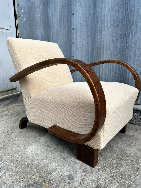 F142 - Dizajnové Art DECO Kreslo - Cena 450€ 5