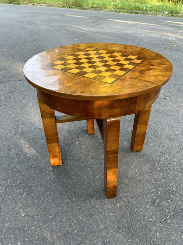 S28 -Art DECO stôl so šachovnicou - Cena 360€ 5