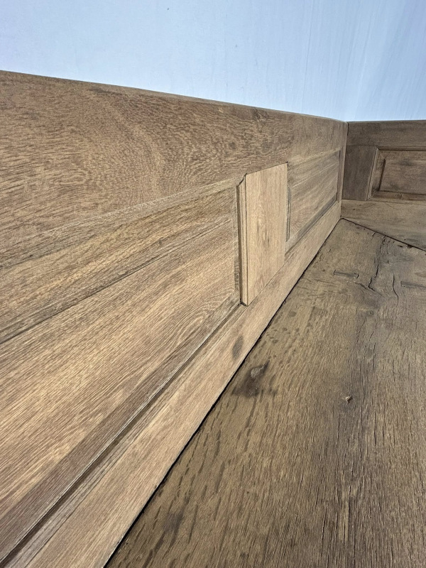 L47 - Starožitná rohová lavica z tvrdého dreva - Cena 620€ 6