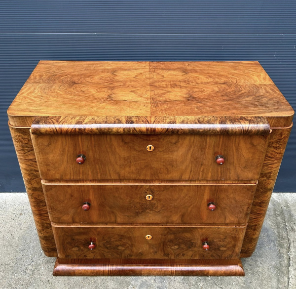 AD-KOM-6 - Art DECO komoda, zrenovovaná - Cena 1200 € 5