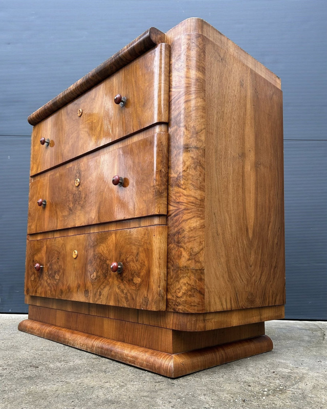 AD-KOM-6 - Art DECO komoda, zrenovovaná - Cena 1200 € 1