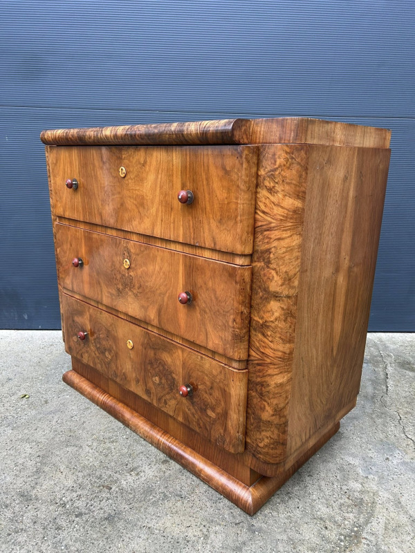 AD-KOM-6 - Art DECO komoda, zrenovovaná - Cena 1200 € 7