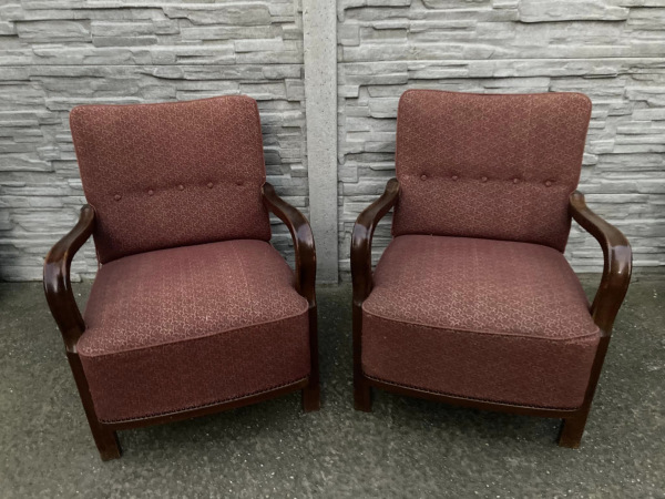 F033 - kreslá v štýle art deco - Cena 155€/ks. 2