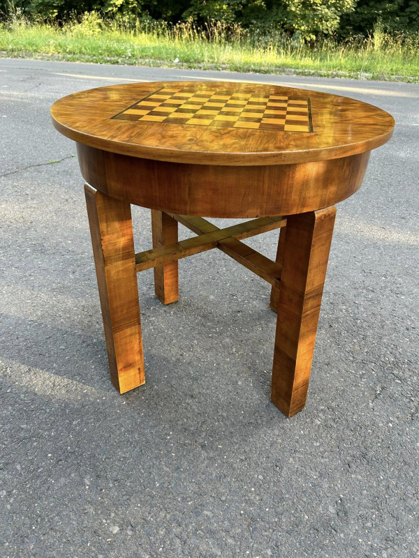 S28 -Art DECO stôl so šachovnicou - Cena 360€ 4