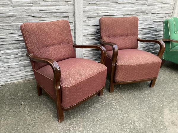 F033 - kreslá v štýle art deco - Cena 155€/ks.