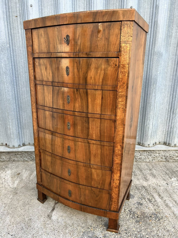 Biedermeier 7 šuflíková komoda - Cena 900 € 1
